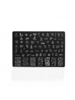 Indigo Stamping Plate Love 01